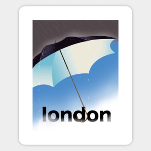 London Umbrella vacation poster Magnet